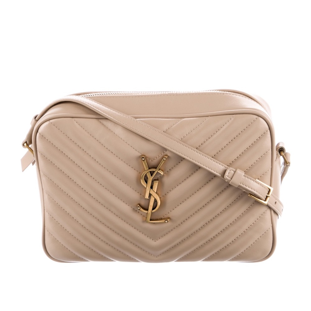 YSL Lou camera bag cream color EUC